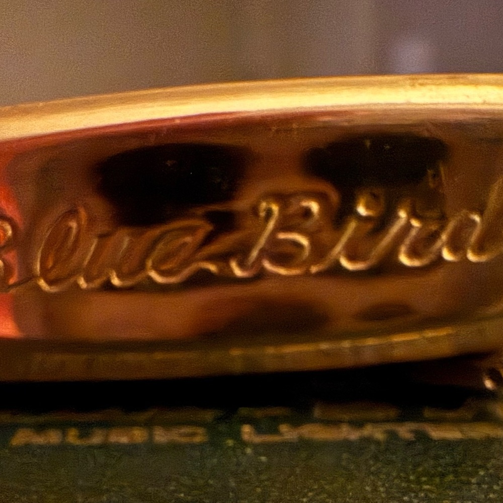 Vintage De Luxe Blue Bird Music Lighter Perry Como Kraft Music Hall Unfired NWT - Picture 3 of 7